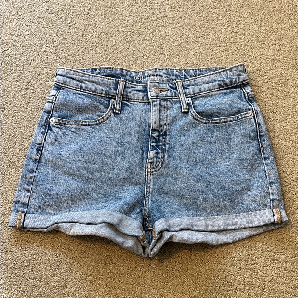 Denim shorts